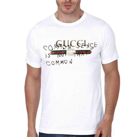 gucci common sense white t shirt|gucci t-shirt lookup.